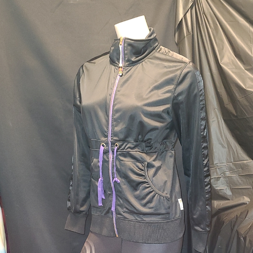 Firefly Women Jacket Size Large Black & Purple With A Full Zipper